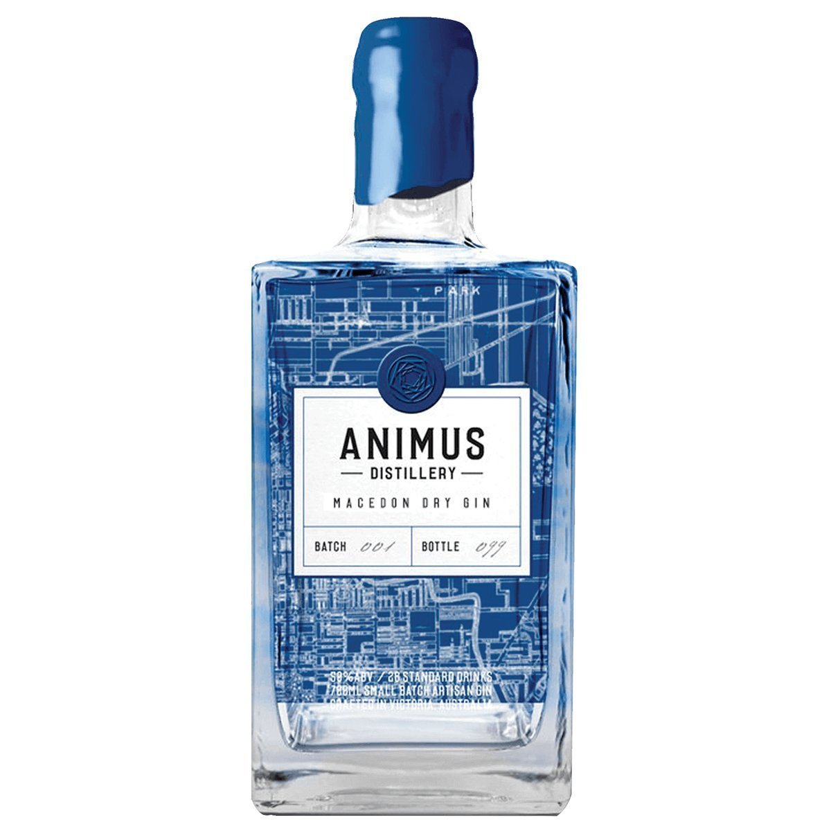 Animus Distillery Macedon Dry Gin 700ml ( 1 Bottle) — wine from Australia