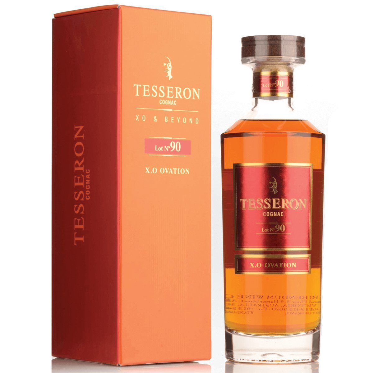 Cognac Tesseron Lot 90 XO Ovation (3 Bottles) Cognac, France — wine from Australia