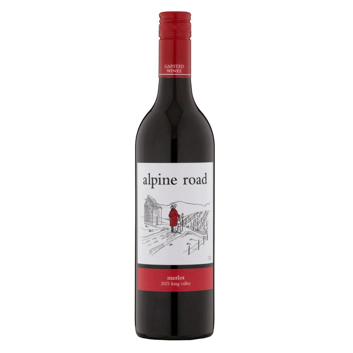 Gapsted Alpine Road Merlot 2022 (12 Bottles) King Valley, VIC — Merlot from King Valley