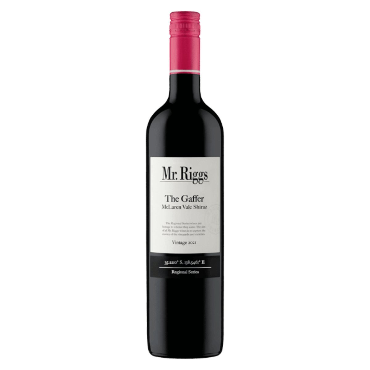 Mr. Riggs The Gaffer Shiraz 2023 (12 Bottles) Mclaren Vale, SA — wine from Australia
