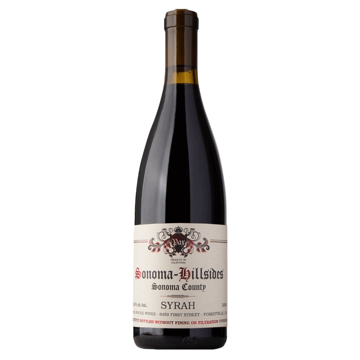 Pax Sonoma Hillsides Syrah 2022 ( 6 Bottles) Napa Valley, USA — wine from Australia
