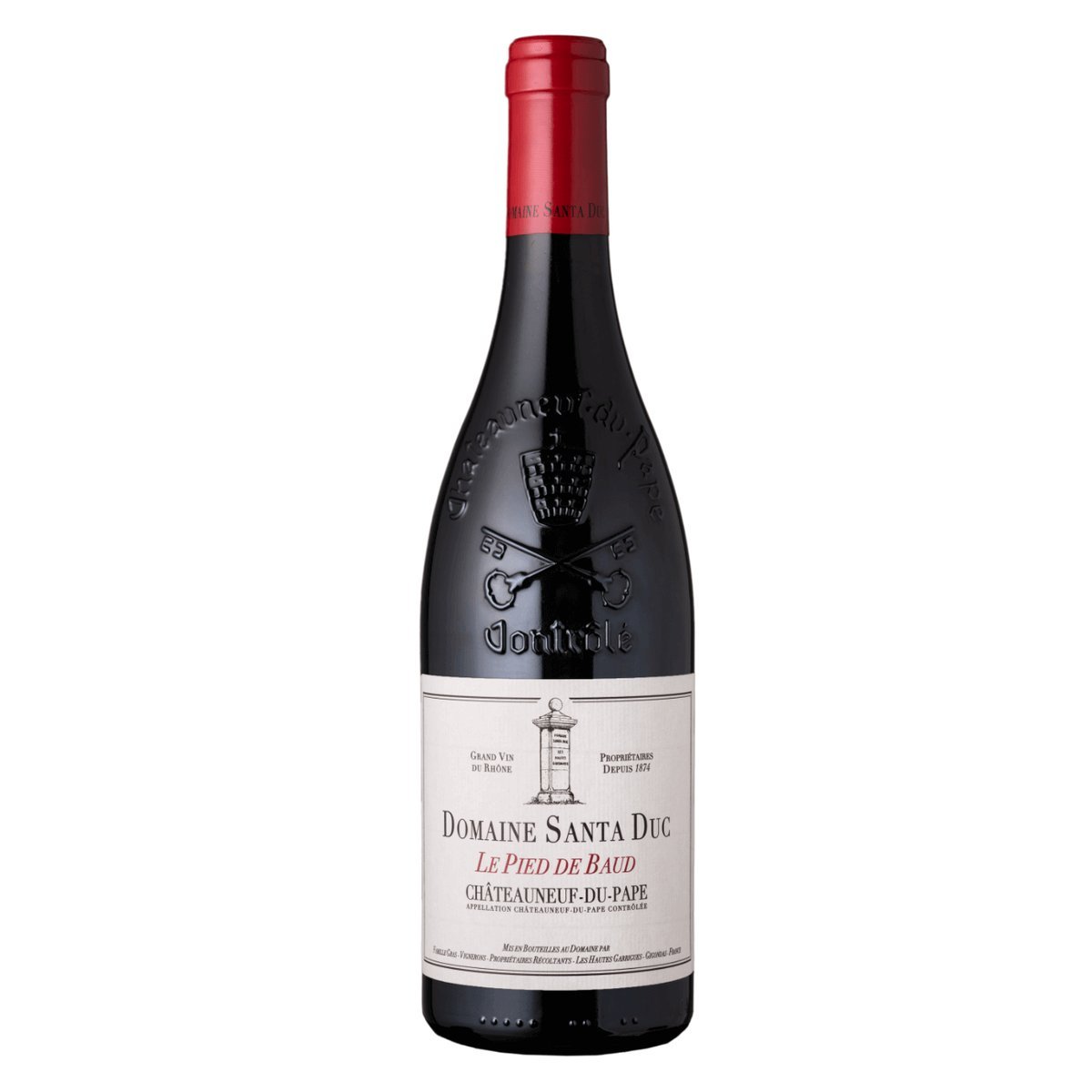 Domaine Santa Duc Chateauneuf-du-Pape 'Le Pied De Baud' 2020 (6 Bottles) Rhone Valley, France — wine from Australia
