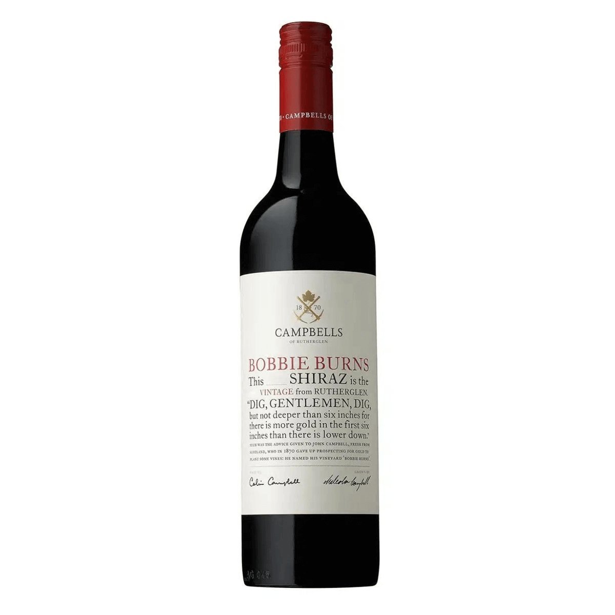 Campbells Bobbie Burns Shiraz 2022 (6 Bottles) Rutherglen, VIC — wine from Australia