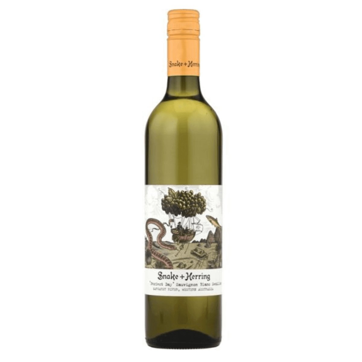 Snake and Herring ‘Perfect Day’ Sauvignon Blanc + Semillon 2022 (12 Bottles) Margaret River — Sauvignon Blanc from Margaret River