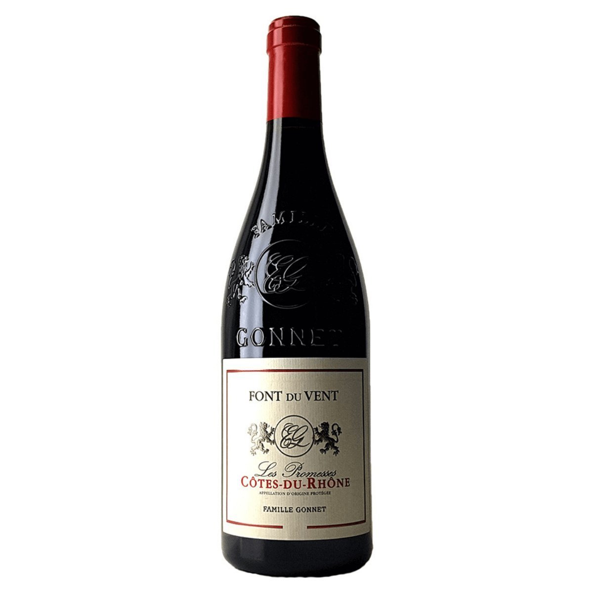 Font du Vent 'Les Promesses' Cotes du Rhone Rouge 2020 (6 Bottles) Rhône Valley, France — Rouge from Rhône Valley, France