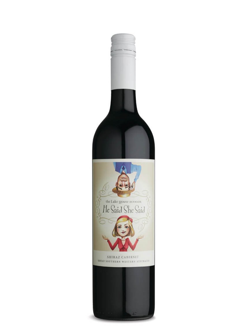 The Lake House He Said She Said Shiraz Cabernet (12 Bottles) Frankland River — wine from Australia