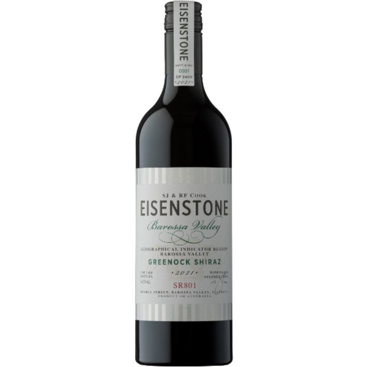 Eisenstone Greenock Shiraz SR801 2022 (6 Bottles) Barossa Valley, SA — Shiraz from Barossa Valley