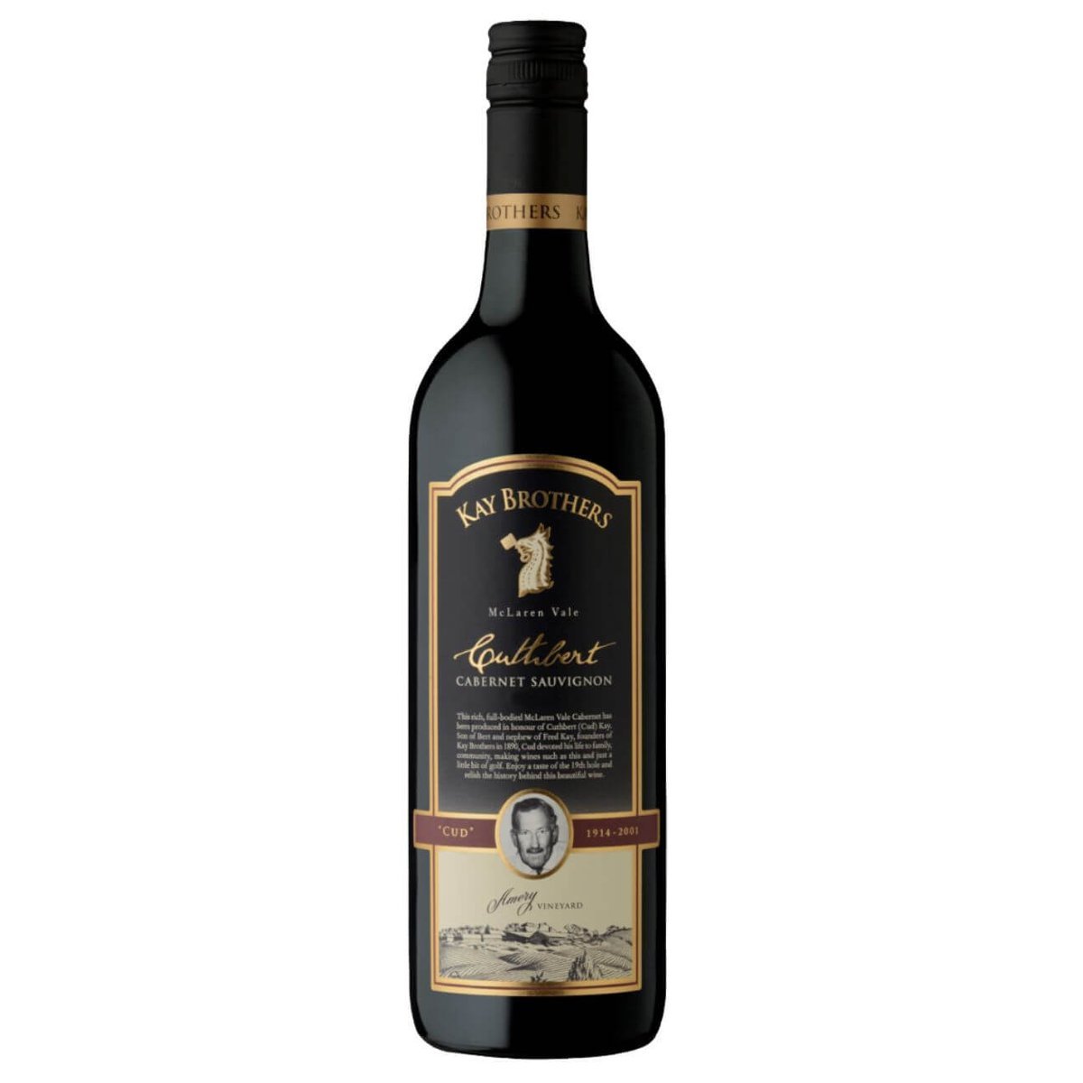 Kay Brothers Cuthbert Cabernet Sauvignon 2021 (6 Bottles) McLaren Vale, SA — Cabernet Sauvignon from McLaren Vale